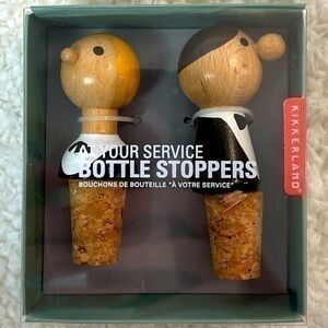 Kikkerland "At Your Service" Bottle Stoppers